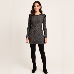 Athleta Retreat Knit cottonblend sweater dress Athleisure Versatile Boho Sz S